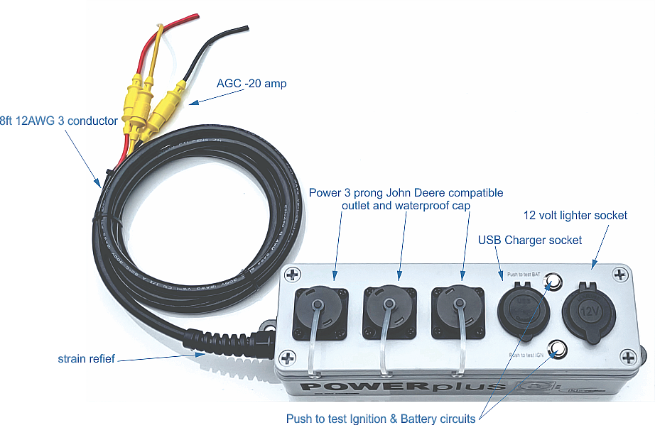 Auxiliary power strip